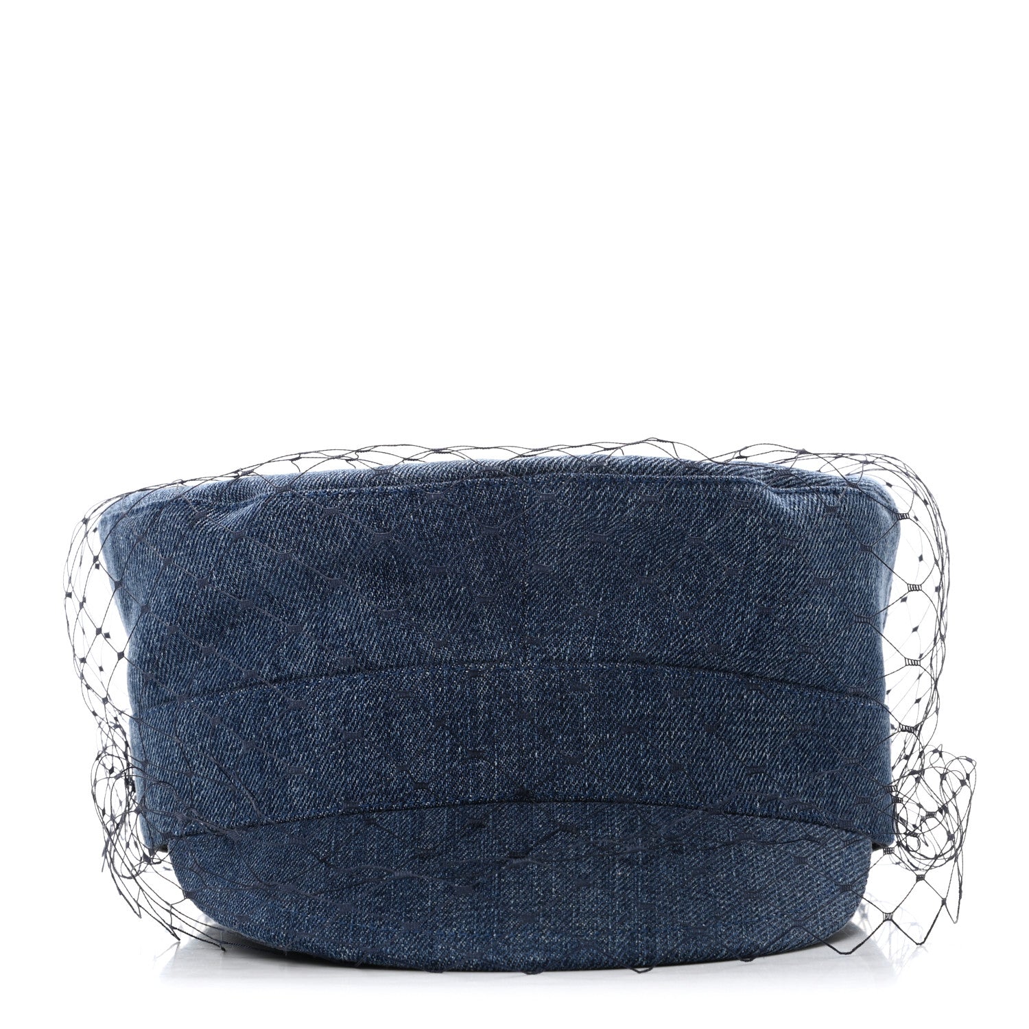 Christian Dior Denim Arty Veil Cap 58 Blue 3 of 9
