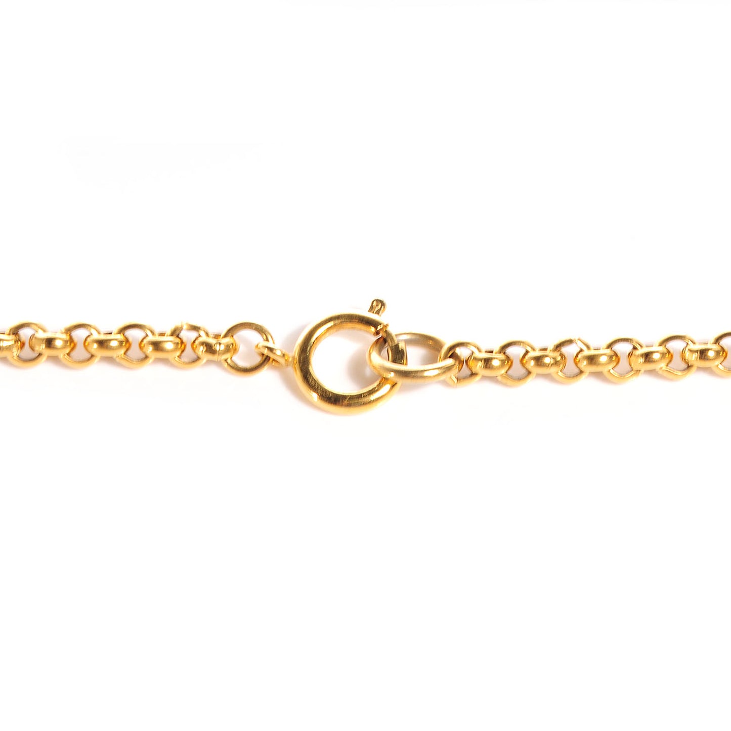 CC Chain Pendant Long Necklace Gold