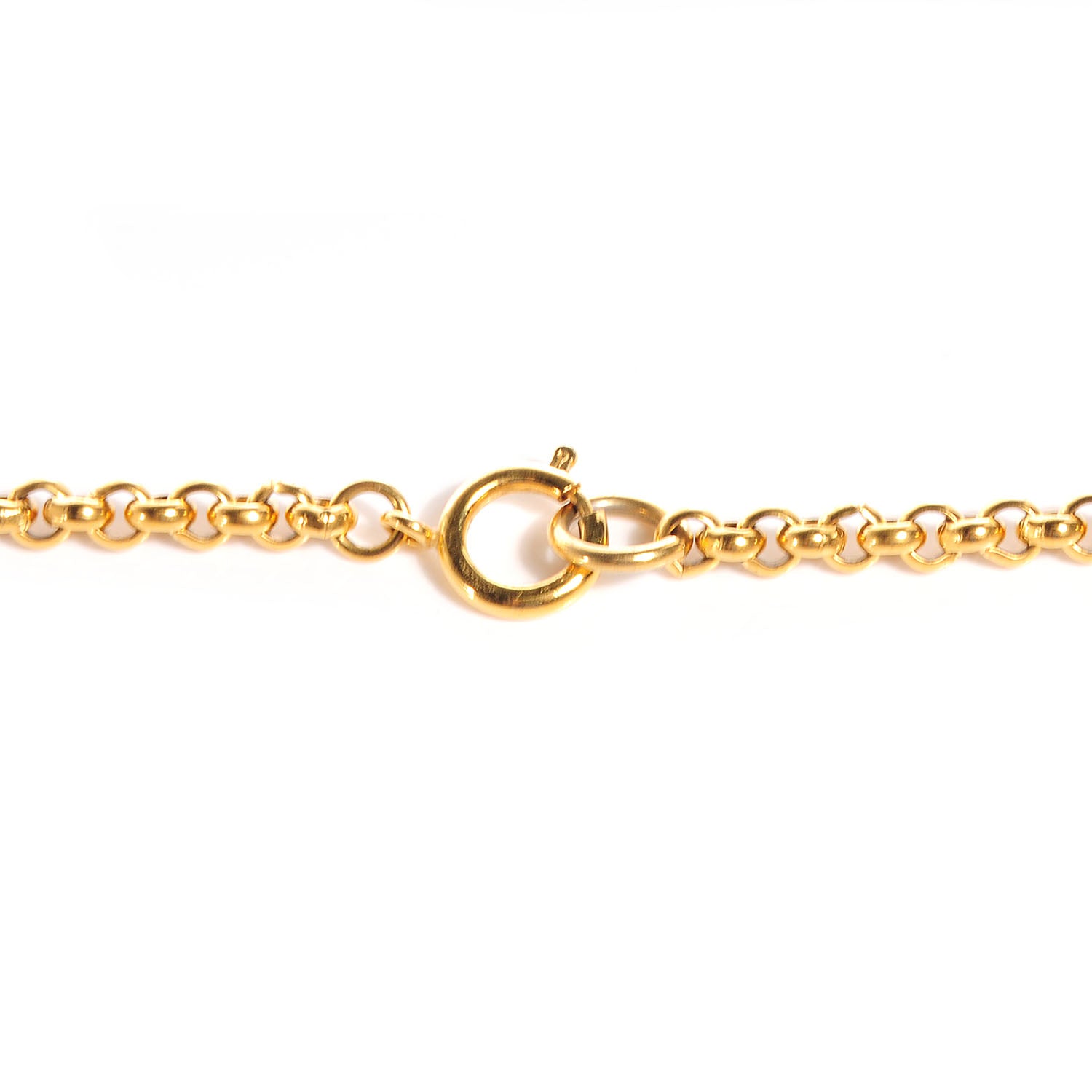 Chanel CC Chain Pendant Long Necklace Gold 4 of 6
