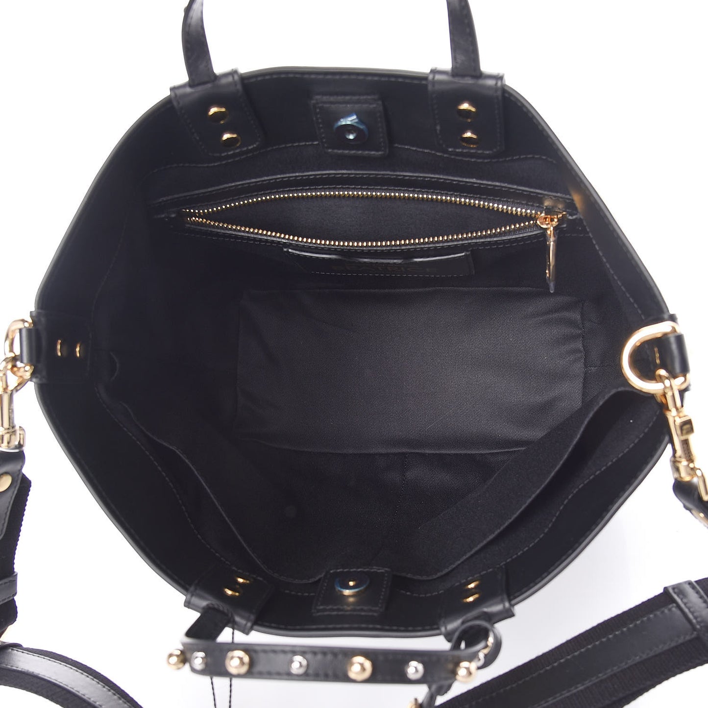 Calfskin Graffiti Printed Beatrice Tote Black