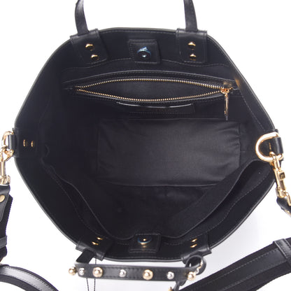 Dolce & Gabbana Calfskin Graffiti Printed Beatrice Tote Black 5 of 8