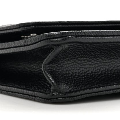 Chanel Caviar Quilted Wallet on Chain WOC Black 10 of 12