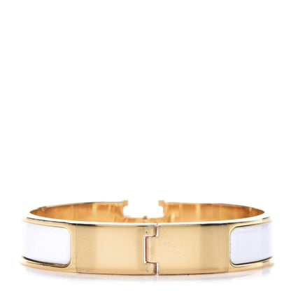 Hermes Enamel Narrow Clic Clac H Bracelet PM White 3 of 7