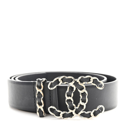 Chanel Lambskin CC Chain 75 30 Belt Black 1 of 4