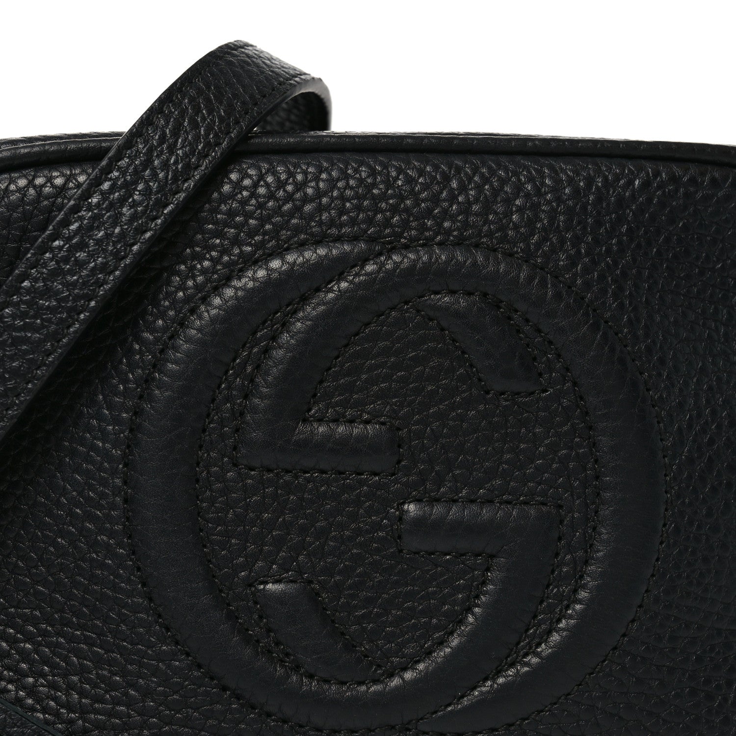 Gucci Pebbled Calfskin Small Soho Disco Bag Black 8 of 10