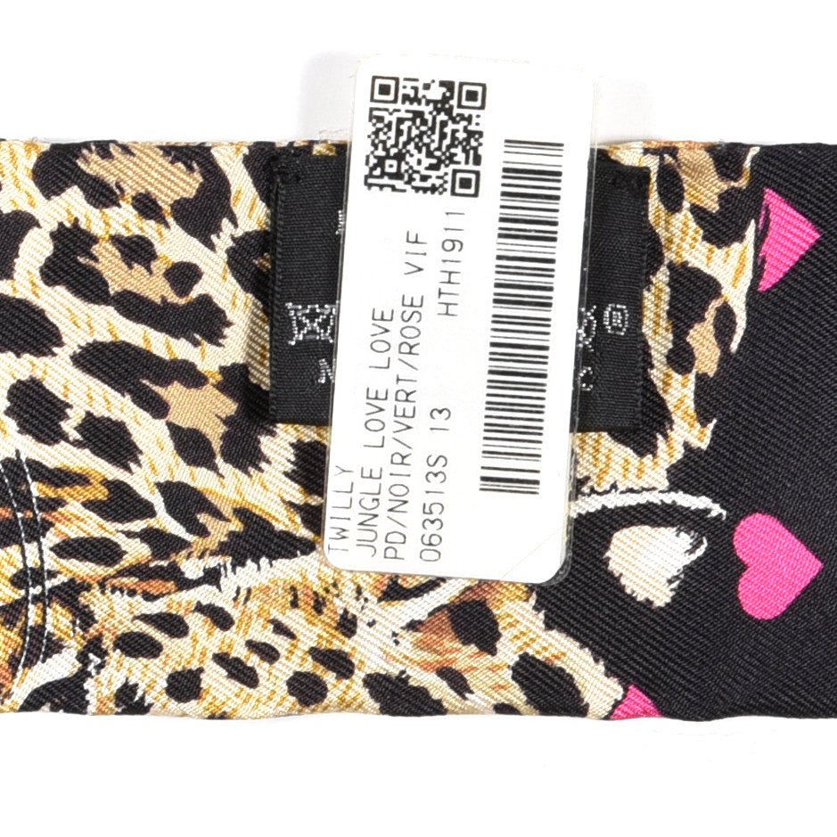 Silk Jungle Love Love Twilly Black Vert Rose Vif