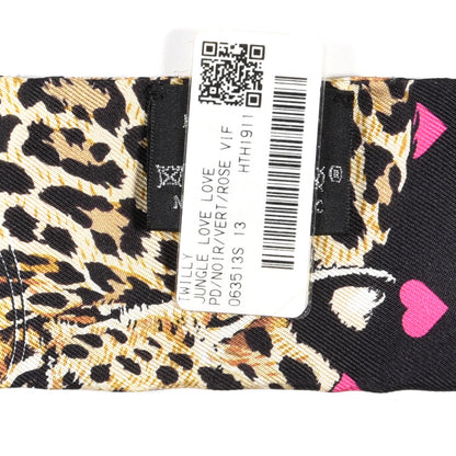 Hermes Silk Jungle Love Love Twilly Black Vert Rose Vif 4 of 4