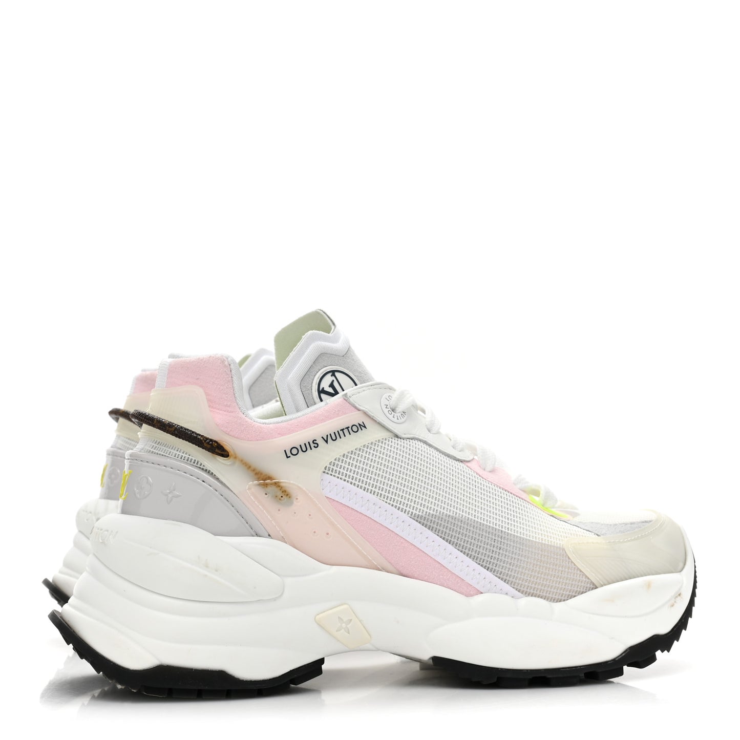 Monogram Calfskin Run 55 Sneakers 35.5 White