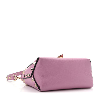 Valentino Garavani Pebbled Calfskin Mini Rockstud Crossbody Bag Giacinto 4 of 12