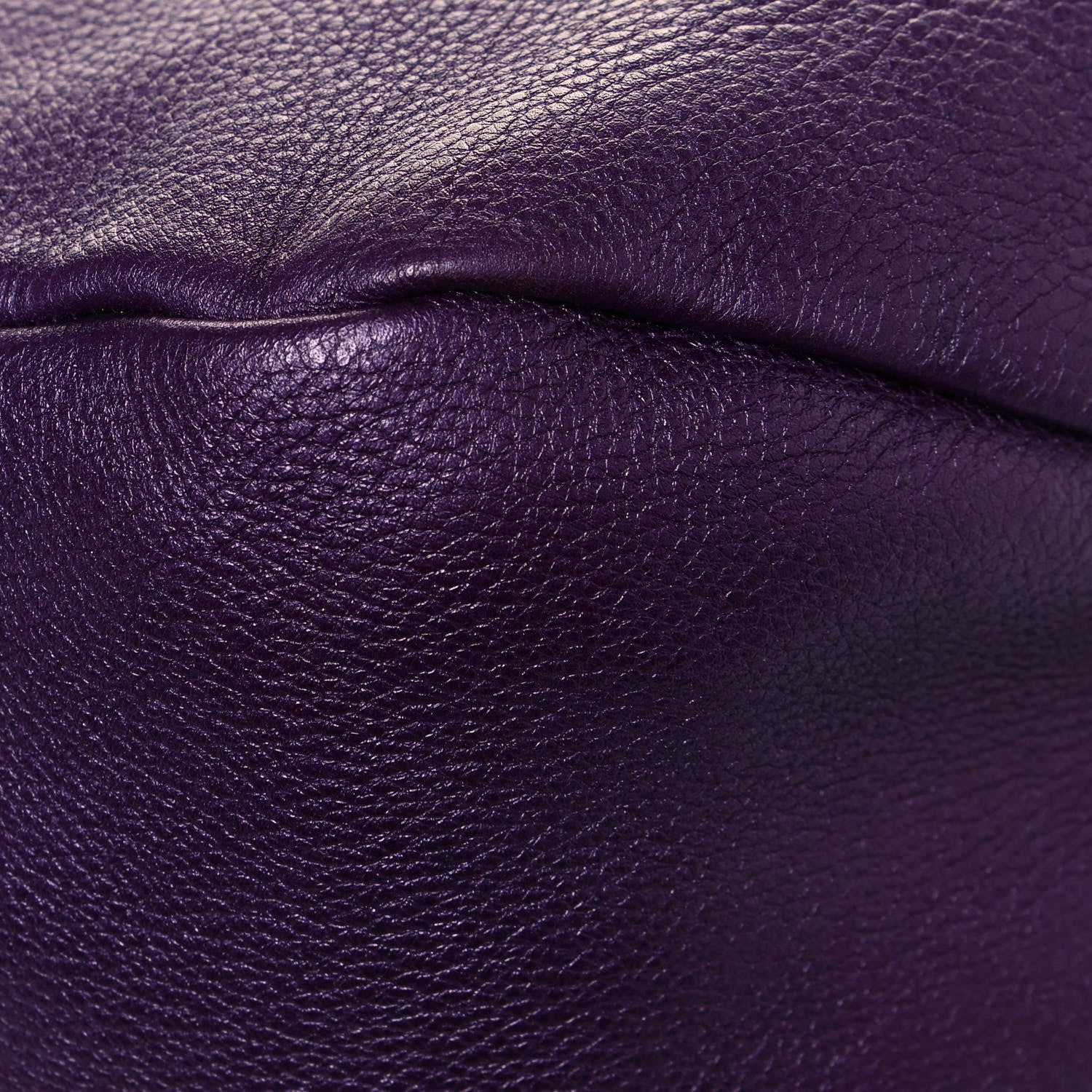 Gucci Pebbled Calfskin Shoulder Bag Purple 10 of 14