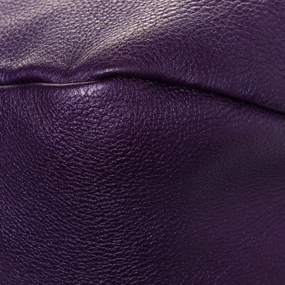 Gucci Pebbled Calfskin Shoulder Bag Purple 10 of 14