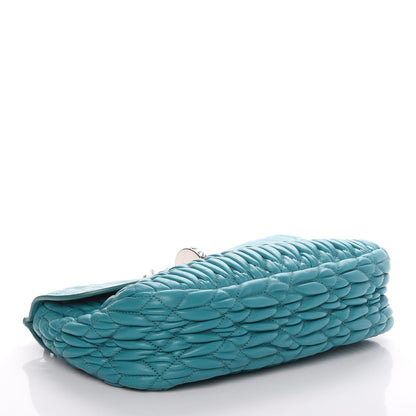 Miu Miu Nappa Matelasse Crystal Flap Bag Turchese 4 of 12