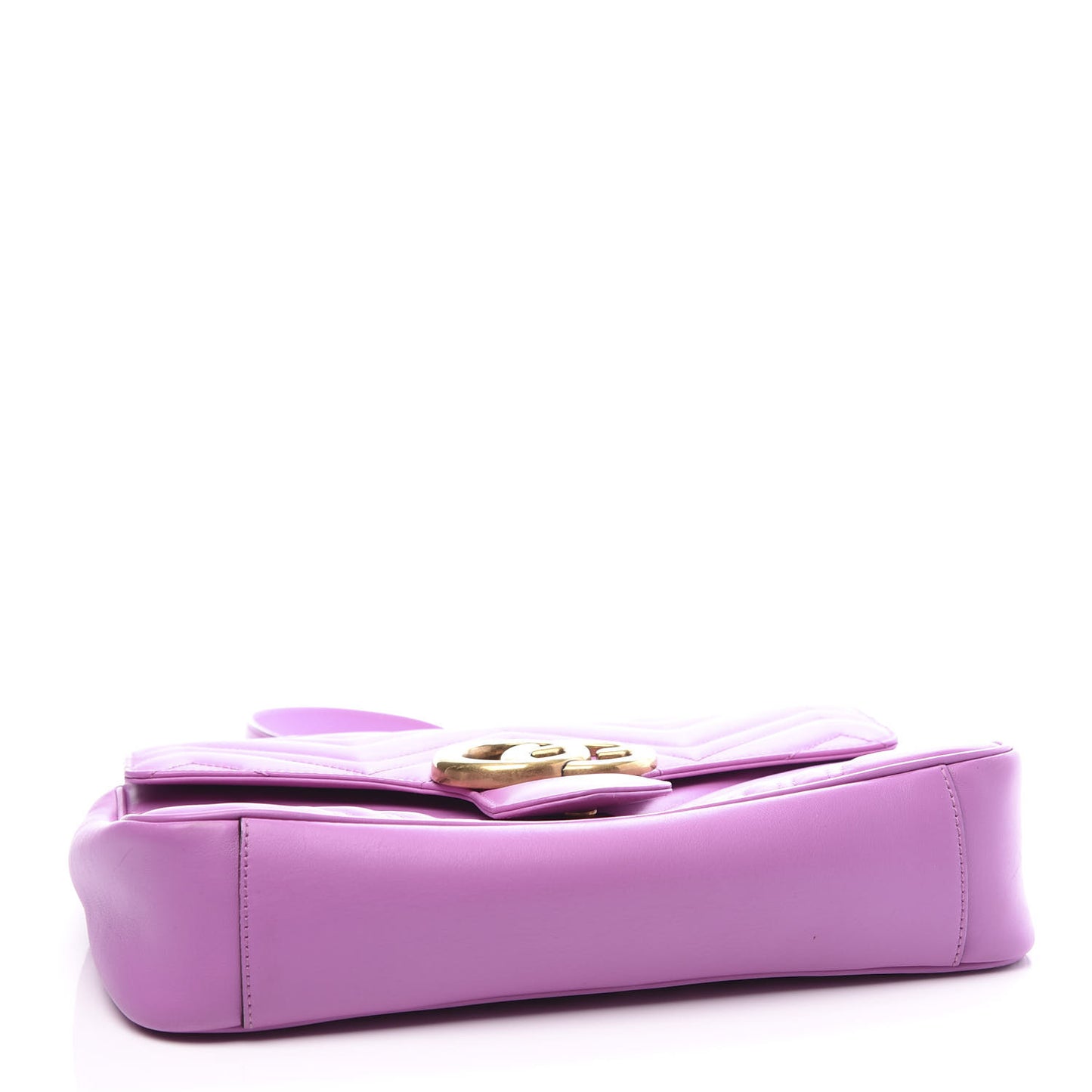 Calfskin Matelasse Medium GG Marmont Shoulder Bag Candy Mousse
