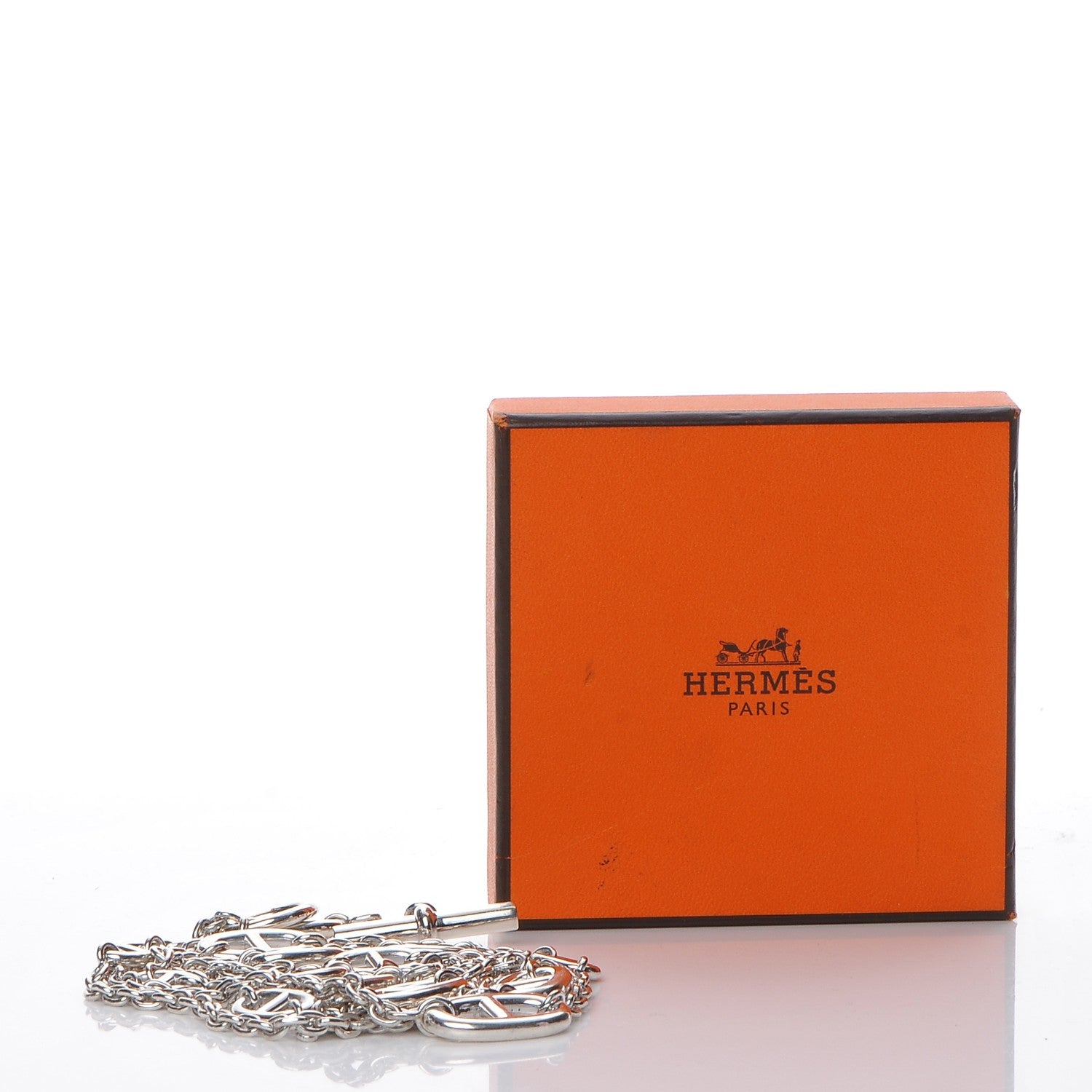Hermes Sterling Silver Farandole Necklace 120 8 of 8