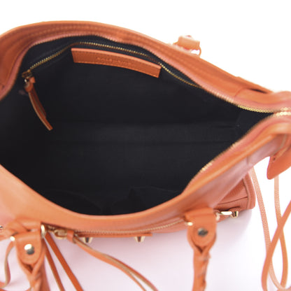 Balenciaga Vibrato Calfskin Classic Gold Hardware S City Orange 4 of 7