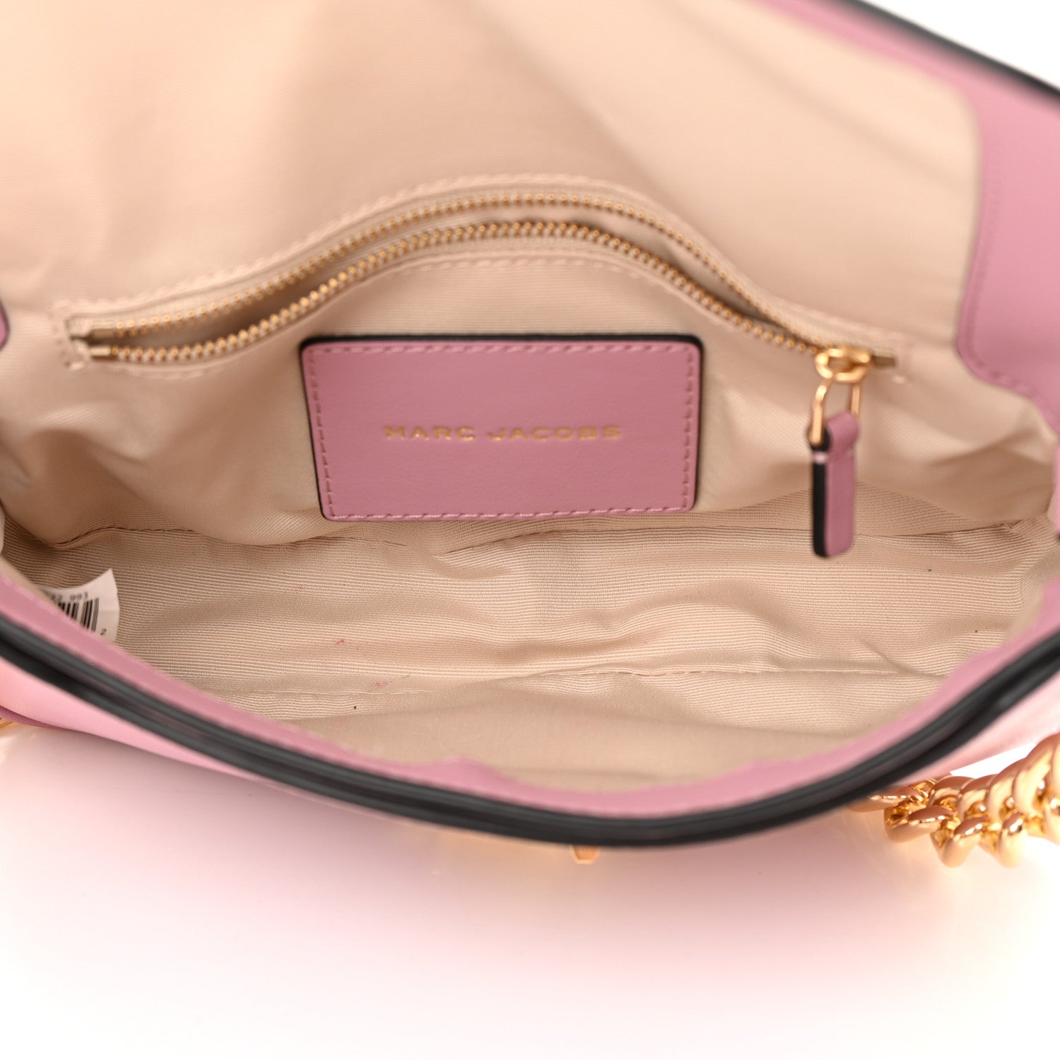 Marc Jacobs Calfskin The J Marc Shoulder Bag Quartz Pink 5 of 17