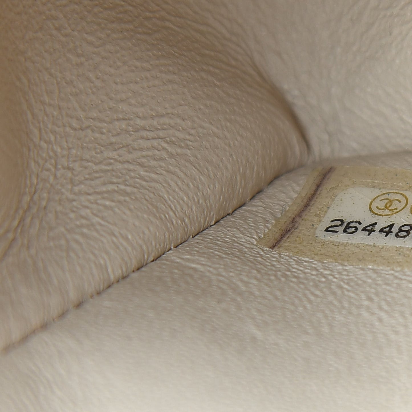 Caviar Quilted Mini Rectangular Flap Ivory