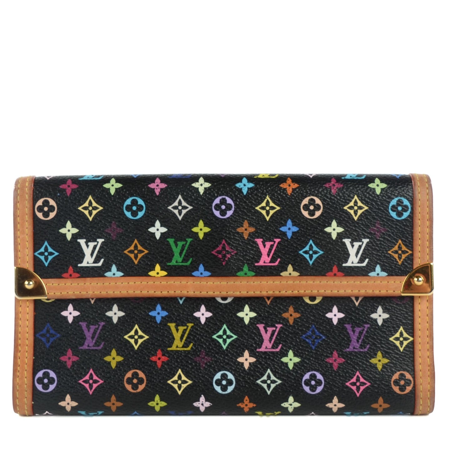 Monogram Multicolor Porte Tresor International Wallet Black