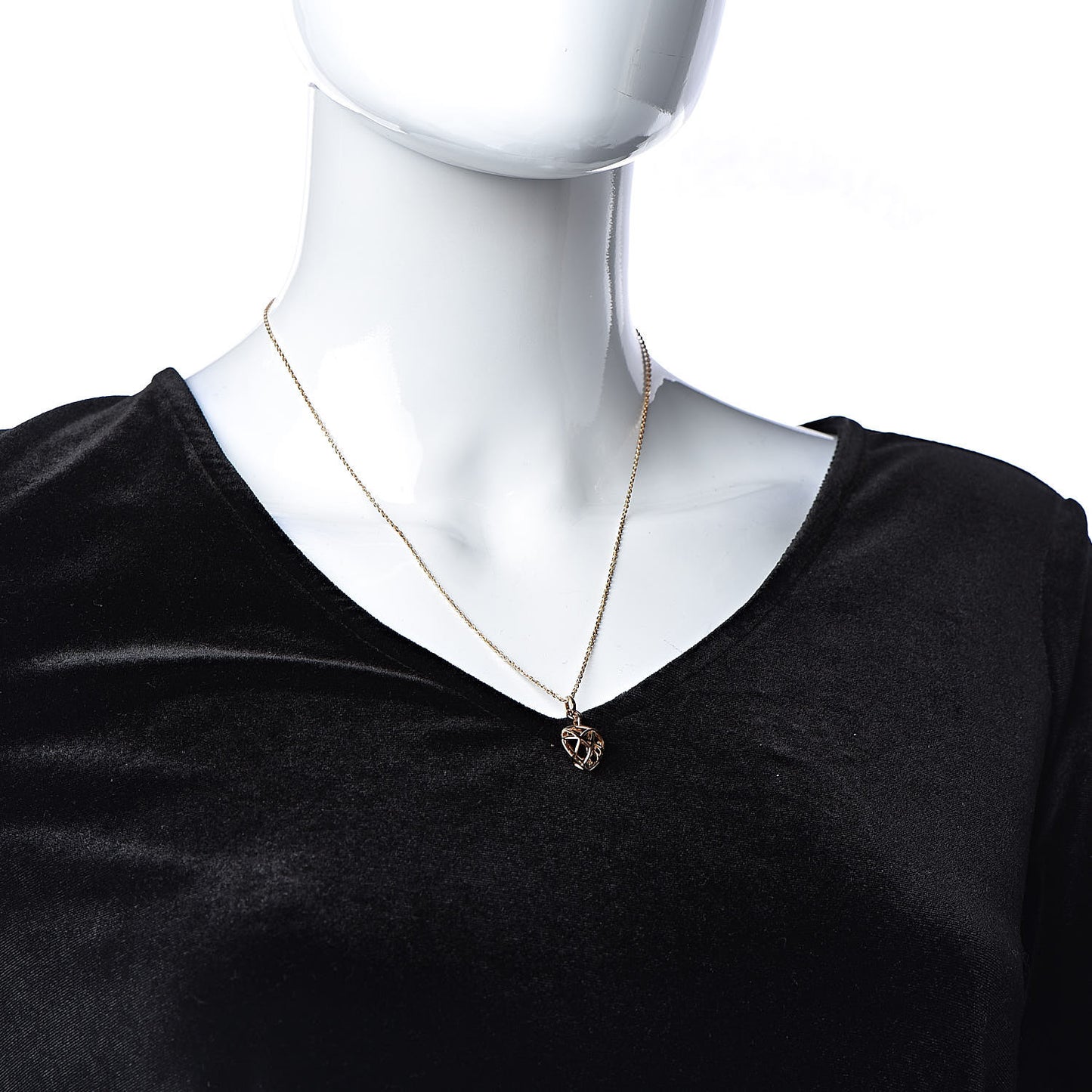 18K Rose Gold Heart Pendant Necklace