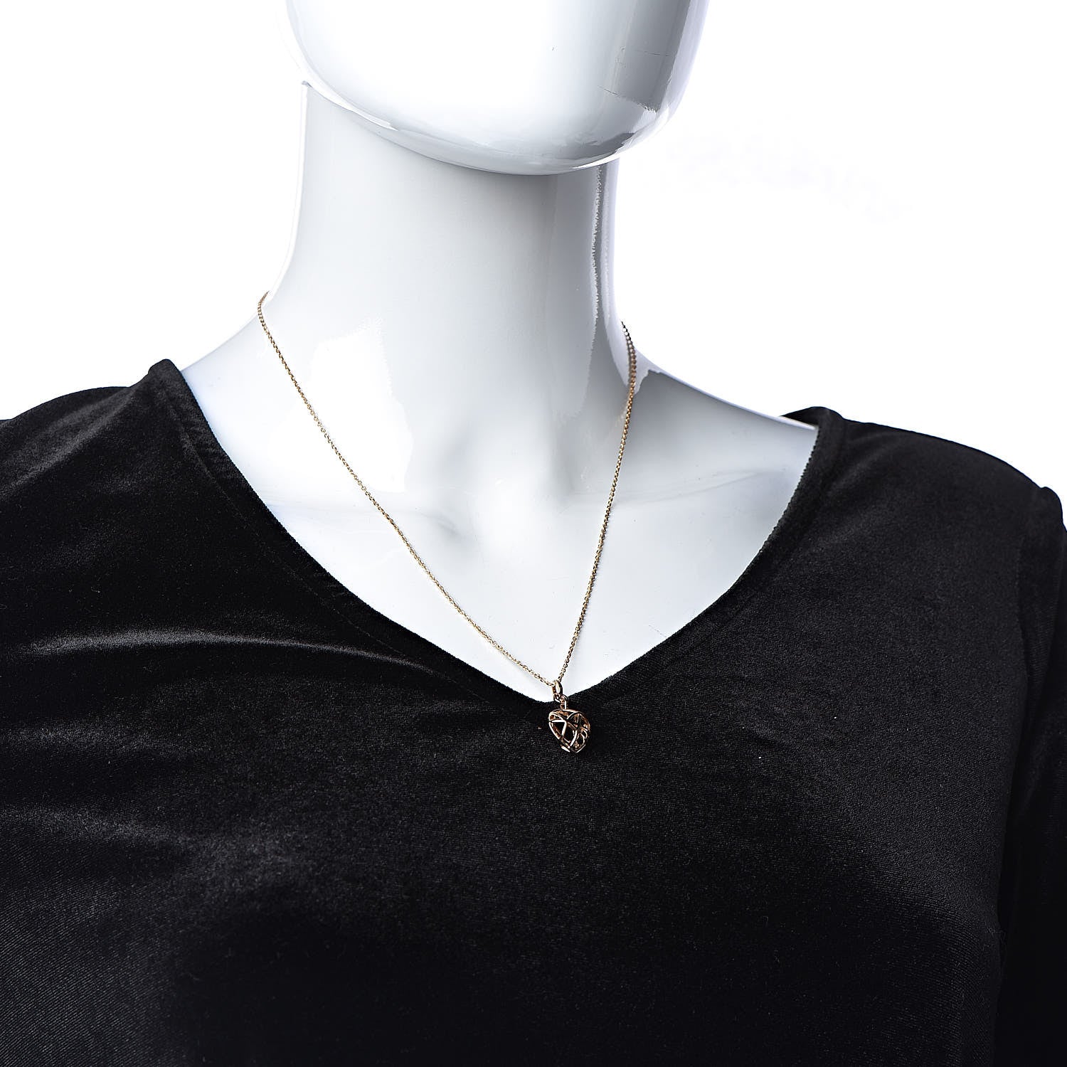 Chopard 18K Rose Gold Heart Pendant Necklace 2 of 9