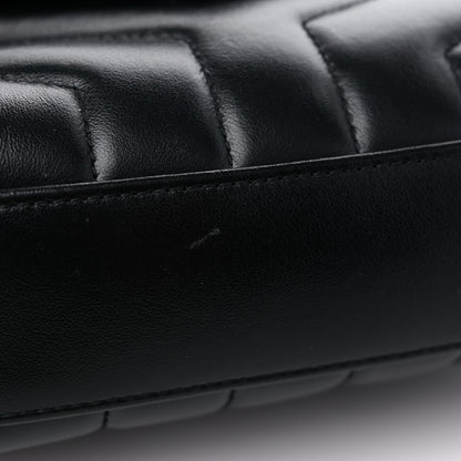 Saint Laurent Calfskin Y Quilted Monogram Toy Loulou Crossbody Bag Black 14 of 14