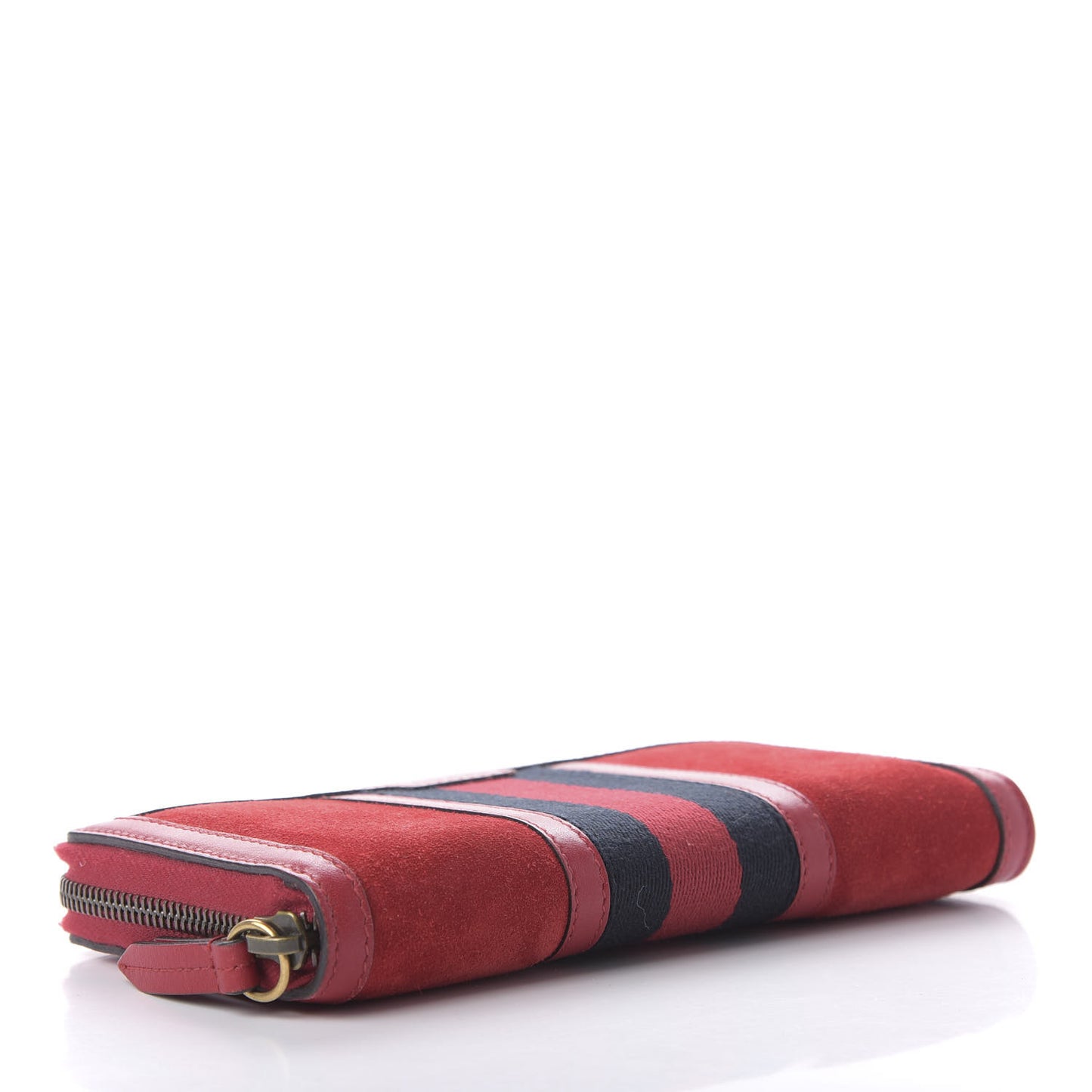 Suede Web Rania Zip Around Wallet Hibiscus Red