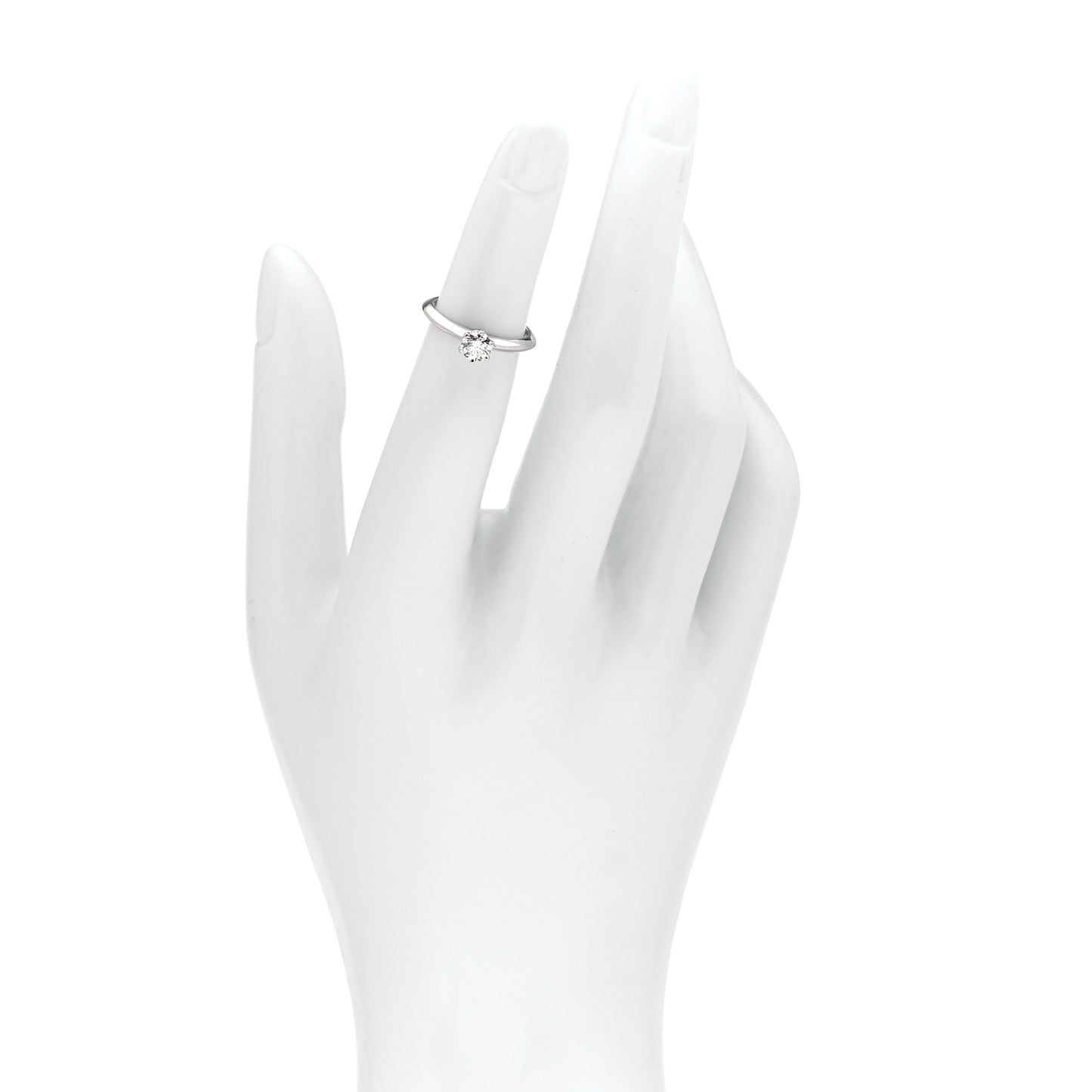 Platinum Diamond .37ct Solitaire Engagement Ring 47 4