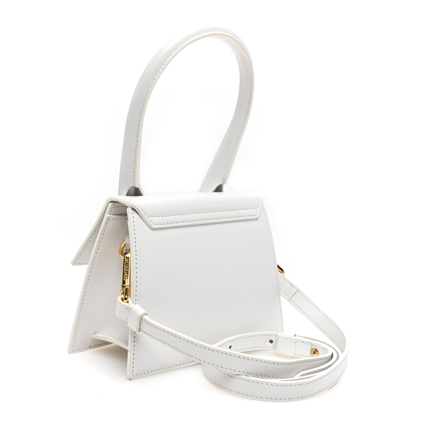 Smooth Calfskin Le Chiquito Moyen White
