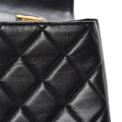 Chanel Lambskin Quilted Large Trendy CC Dual Handle Flap Bag Black 14 of 22