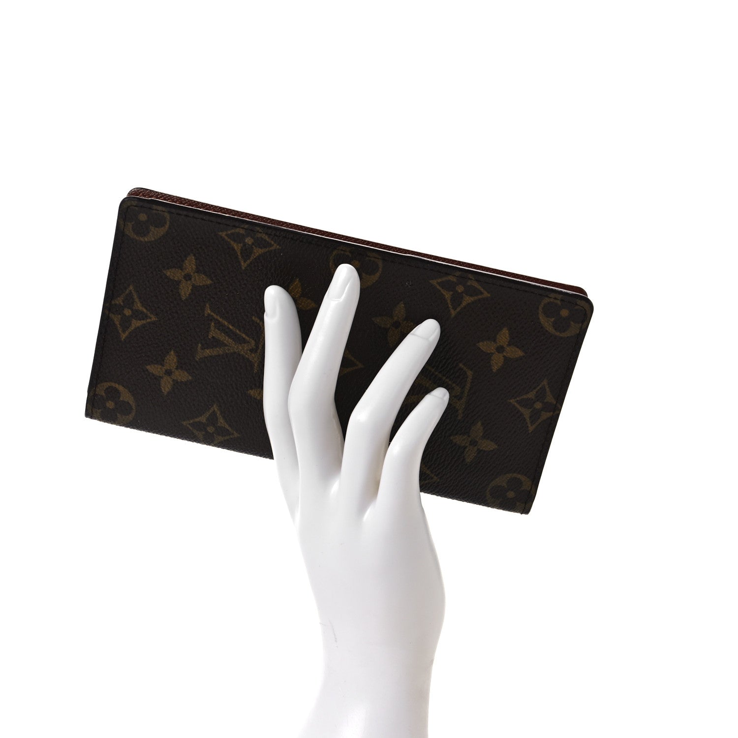 Louis Vuitton Monogram Porte Valeurs Checkbook Wallet 2 of 6