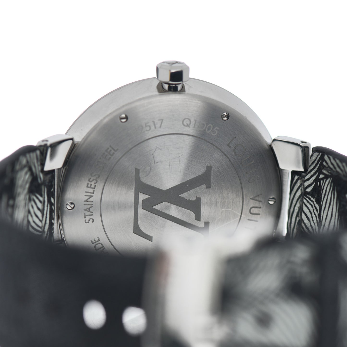 Stainless Steel Damier Graphite 39mm Rope Quartz Watch