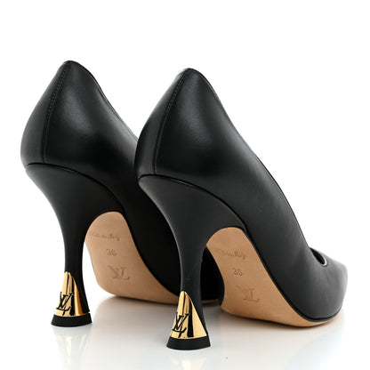 Louis Vuitton Lambskin Sparkle Pumps 36 Black 4 of 9