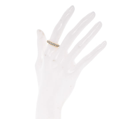 Tiffany 18K Yellow Gold Diamond Half Circle Wedding Band Ring 6 2 of 5