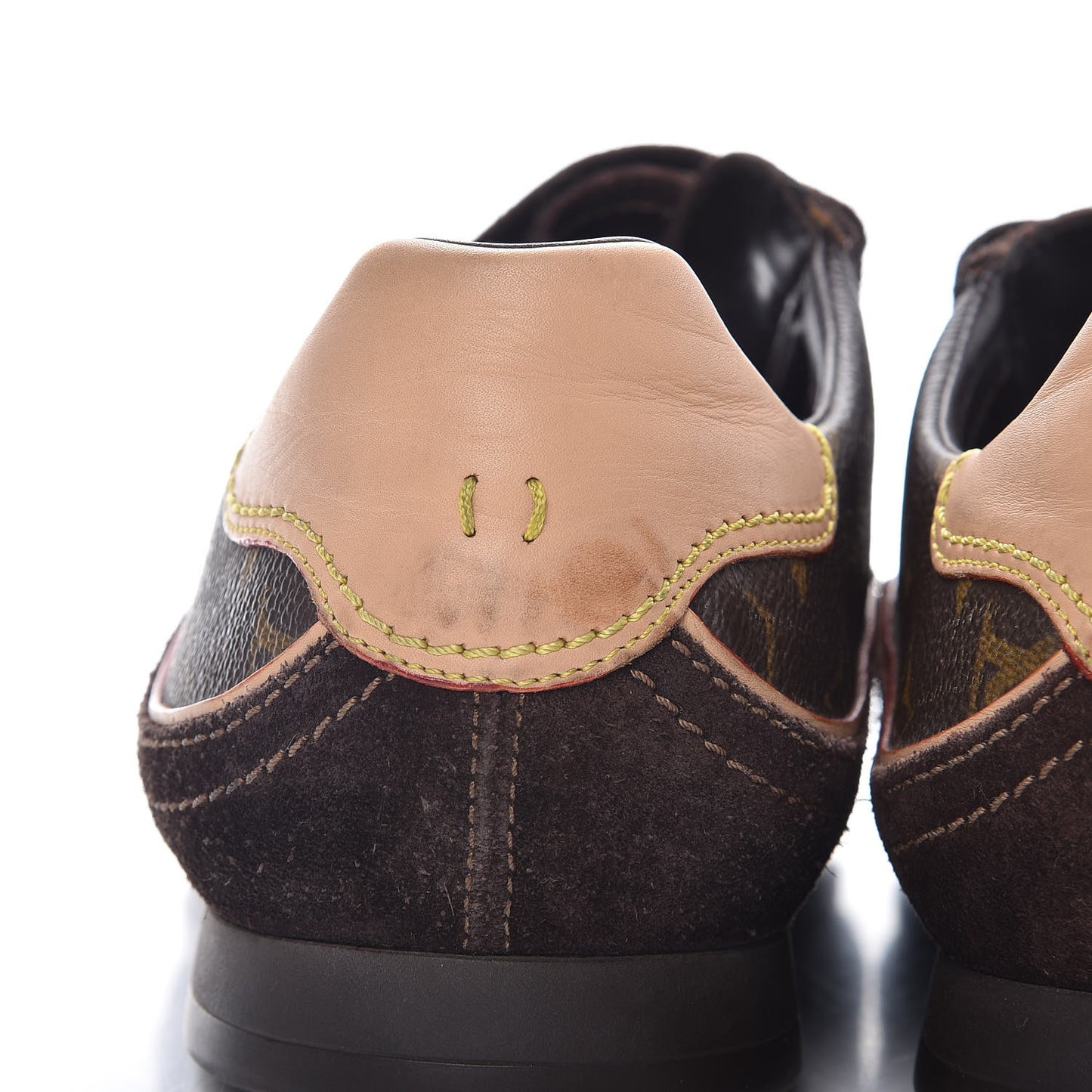 Suede Monogram Speeding Velcro Sneakers 8.5