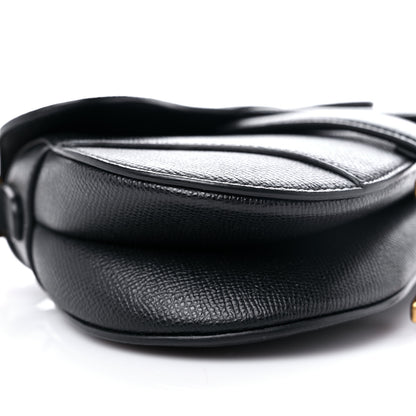 Christian Dior Grained Calfskin Mini Saddle Bag Black 7 of 8