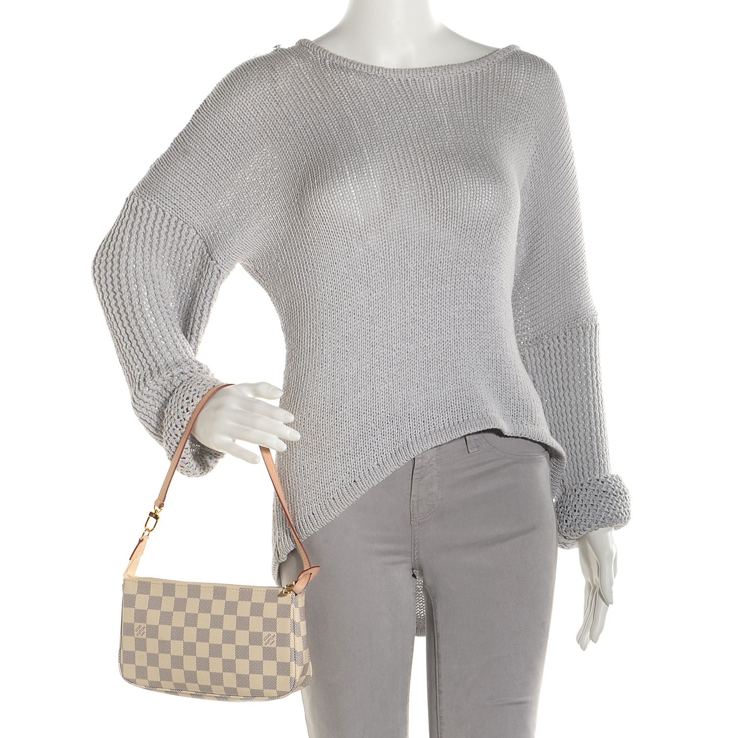 Louis Vuitton Damier Azur Pochette Accessories NM 2 of 7