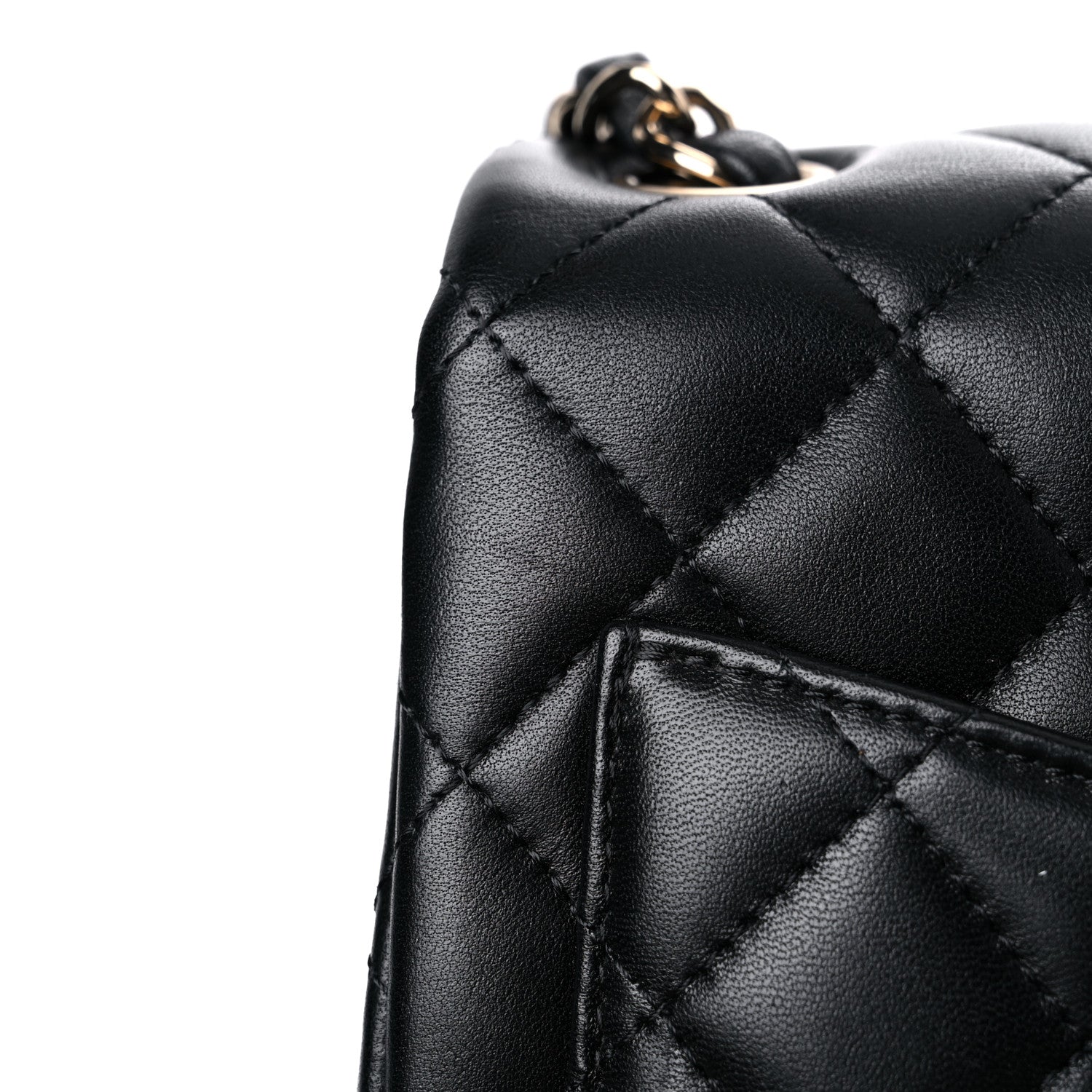Chanel Lambskin Quilted Mini Square Flap Black 13 of 17