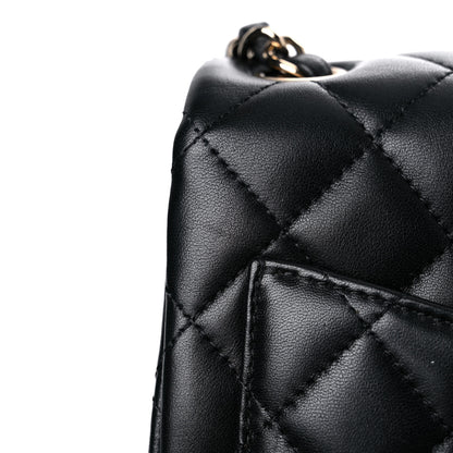 Chanel Lambskin Quilted Mini Square Flap Black 13 of 17