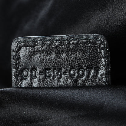 Christian Dior Satin Beaded Clutch Black 7 of 8