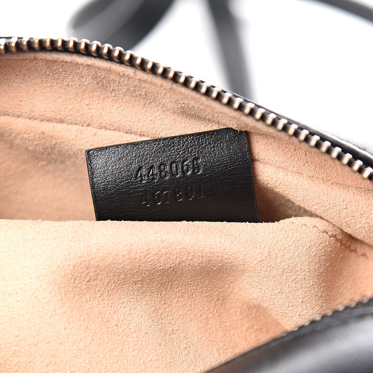Calfskin Matelasse Mini GG Marmont Chain Shoulder Bag Black