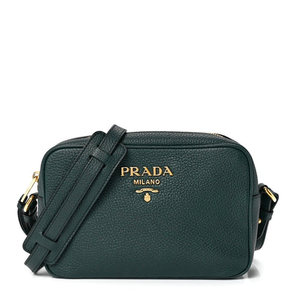 Prada Vitello Phenix Camera Bag Smeraldo 1 of 11