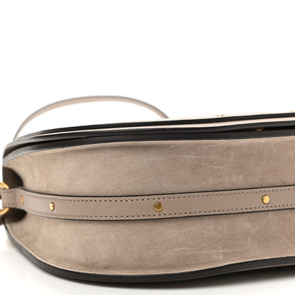 Chloe Calfskin Suede Medium Nile Bracelet Bag Motty Grey 8 of 9