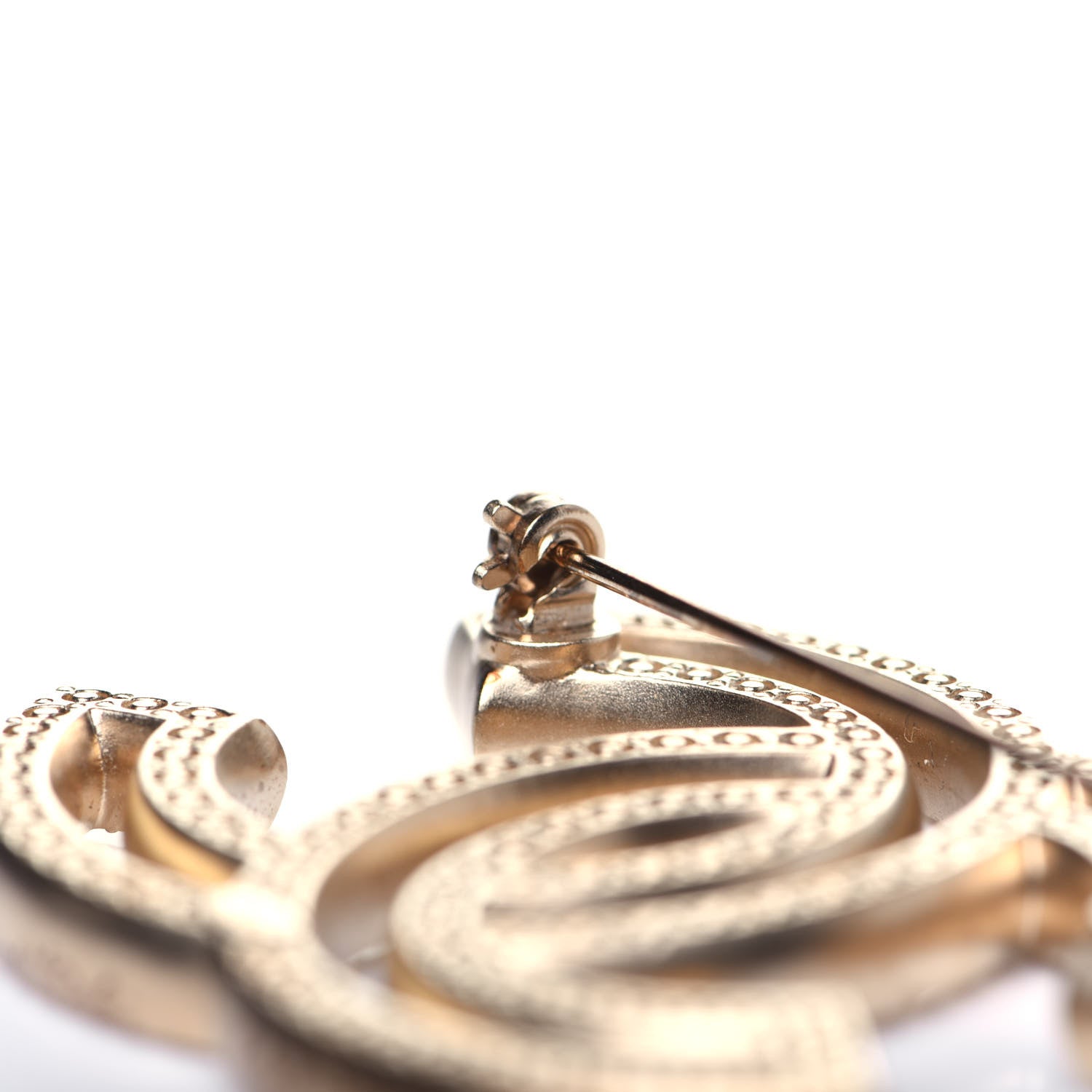 Chanel Crystal CC Brooch Light Gold 4 of 8