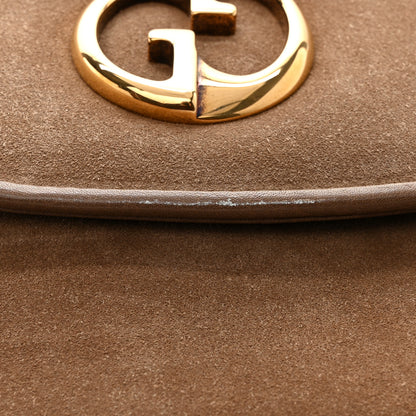 Gucci Suede Cudu Medium 1973 Shoulder Bag Marron Glace 11 of 15