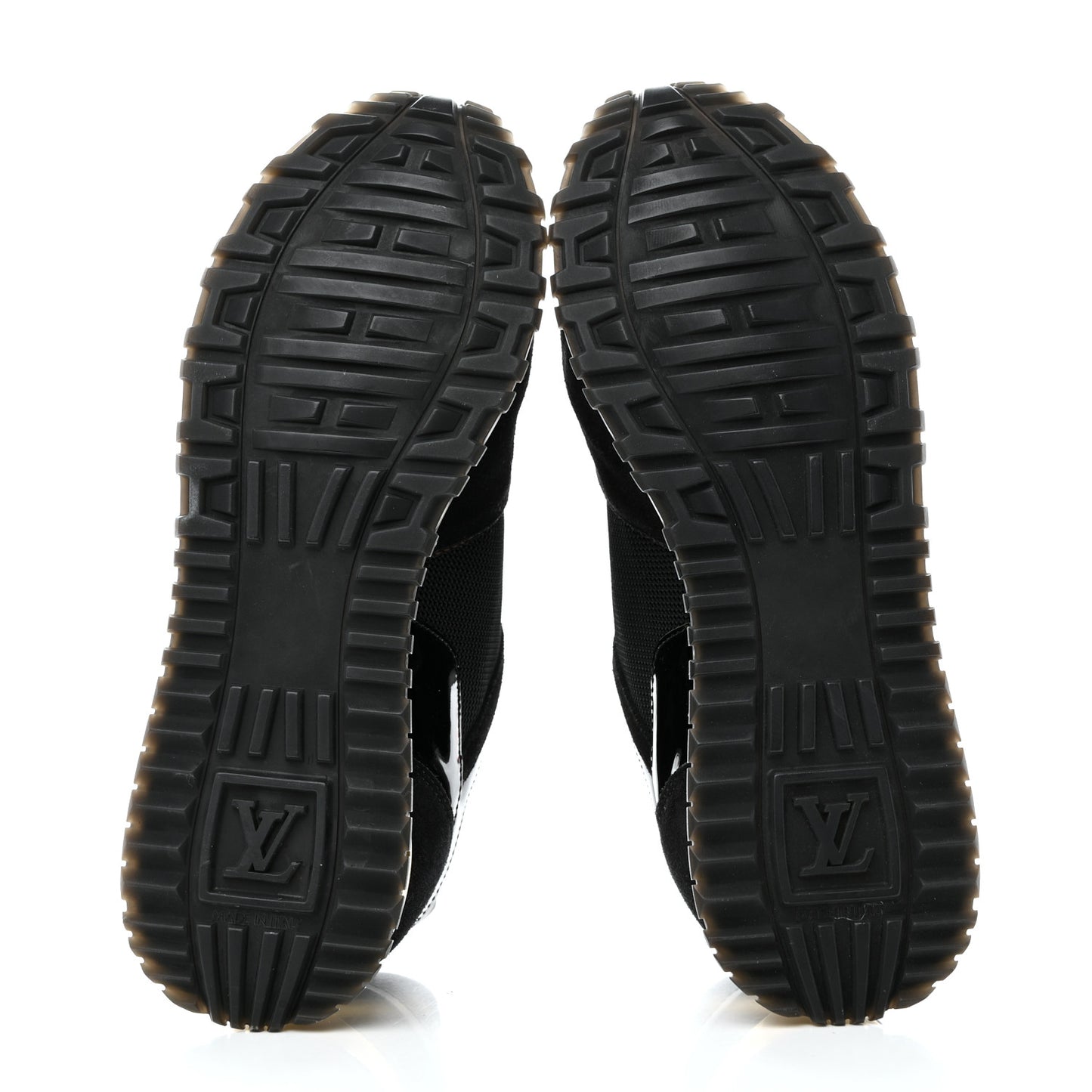 Suede Monogram Run Away Sneakers 36.5 Black