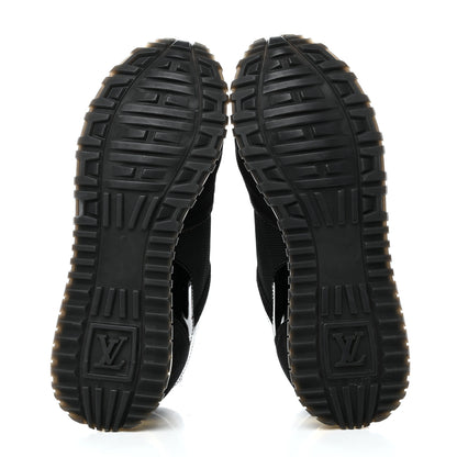 Louis Vuitton Suede Monogram Run Away Sneakers 36.5 Black 5 of 8