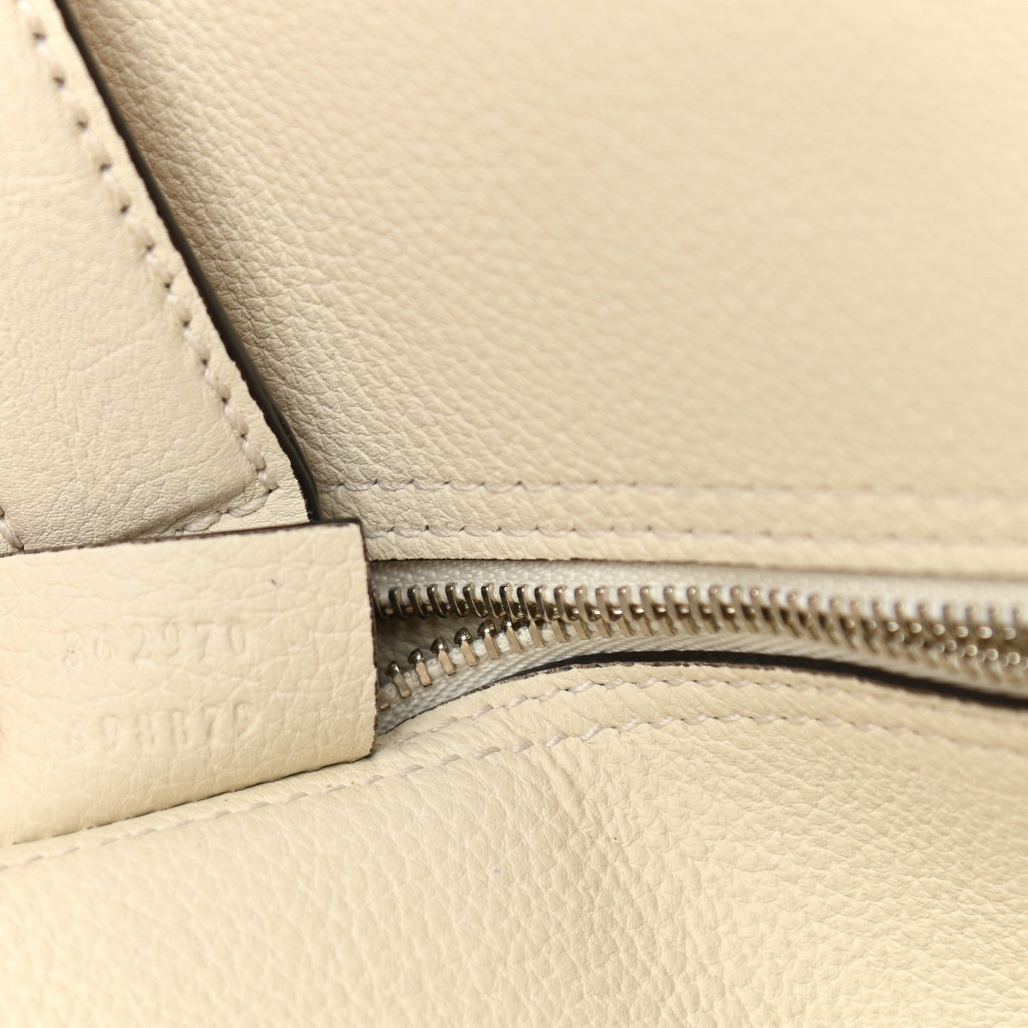 Soft Calfskin Medium Jackie Top Handle Bag Antique White