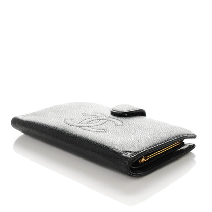 Chanel Caviar Timeless CC French Wallet Black 4 of 10
