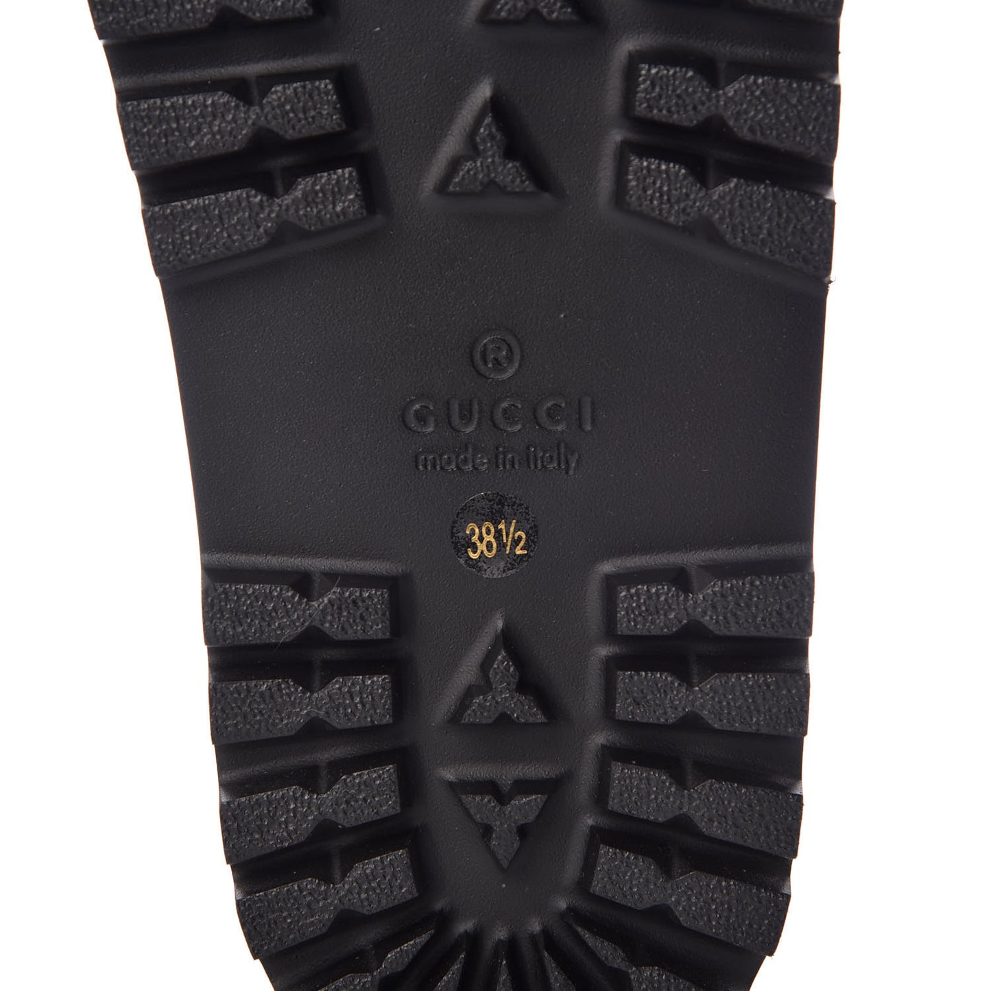 Metallic Calfskin Web Platform Sandal 38.5 Black