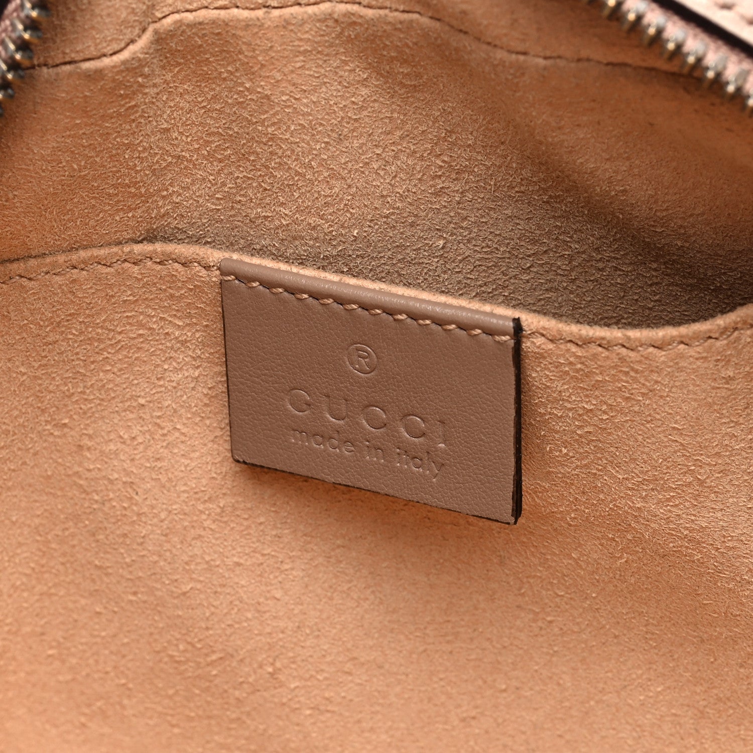 Gucci Calfskin Matelasse Small GG Marmont Chain Shoulder Bag Porcelain Rose 6 of 10